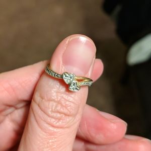 Double heart ring